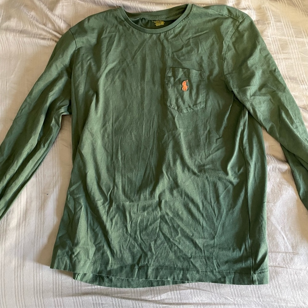 Polo long sleeve tee shirt.